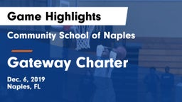 Community School of Naples vs Gateway Charter  Game Highlights - Dec. 6, 2019