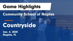 Community School of Naples vs Countryside Game Highlights - Jan. 4, 2020