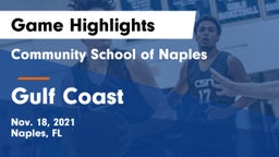 Community School of Naples vs Gulf Coast  Game Highlights - Nov. 18, 2021