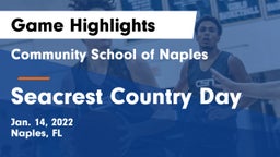 Community School of Naples vs Seacrest Country Day Game Highlights - Jan. 14, 2022