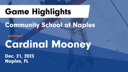 Community School of Naples vs Cardinal Mooney  Game Highlights - Dec. 21, 2023