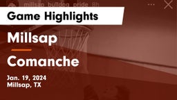 Millsap  vs Comanche  Game Highlights - Jan. 19, 2024