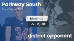 Matchup: Parkway South High vs. district opponent 2018