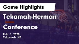 Tekamah-Herman  vs Conference Game Highlights - Feb. 1, 2020