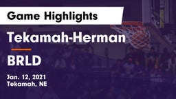 Tekamah-Herman  vs BRLD Game Highlights - Jan. 12, 2021