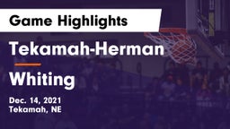 Tekamah-Herman  vs Whiting  Game Highlights - Dec. 14, 2021