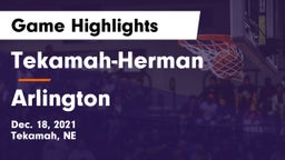 Tekamah-Herman  vs Arlington  Game Highlights - Dec. 18, 2021