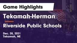 Tekamah-Herman  vs Riverside Public Schools Game Highlights - Dec. 28, 2021