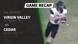 Recap: ****** Valley  vs. Cedar  2016