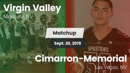 Matchup: ****** Valley High vs. Cimarron-Memorial  2019