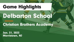 Delbarton School vs Christian Brothers Academy Game Highlights - Jan. 31, 2023