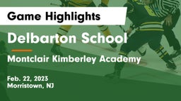 Delbarton School vs Montclair Kimberley Academy Game Highlights - Feb. 22, 2023