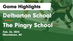 Delbarton School vs The Pingry School Game Highlights - Feb. 26, 2024