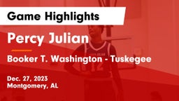 Percy Julian  vs Booker T. Washington  - Tuskegee Game Highlights - Dec. 27, 2023