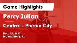 Percy Julian  vs Central  - Phenix City Game Highlights - Dec. 29, 2023