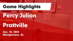 Percy Julian  vs Prattville  Game Highlights - Jan. 10, 2024