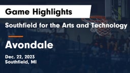 Southfield  for the Arts and Technology vs Avondale  Game Highlights - Dec. 22, 2023
