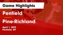 Penfield  vs Pine-Richland  Game Highlights - April 1, 2023
