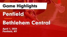 Penfield  vs Bethlehem Central  Game Highlights - April 1, 2024