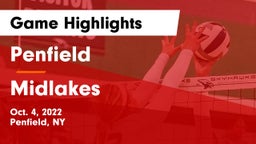 Penfield  vs Midlakes  Game Highlights - Oct. 4, 2022