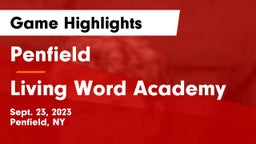 Penfield  vs Living Word Academy Game Highlights - Sept. 23, 2023