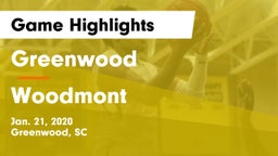 Greenwood  vs Woodmont  Game Highlights - Jan. 21, 2020
