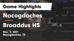 Nacogdoches  vs Broaddus HS Game Highlights - Nov. 9, 2021