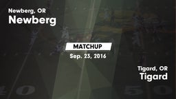 Matchup: Newberg  vs. Tigard  2016