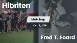 Matchup: Hibriten  vs. Fred T. Foard 2016