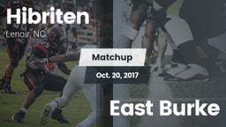 Matchup: Hibriten  vs. East Burke 2017