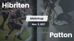 Matchup: Hibriten  vs. Patton 2017