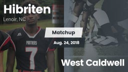 Matchup: Hibriten  vs. West Caldwell 2018