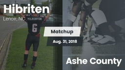 Matchup: Hibriten  vs. Ashe County 2018