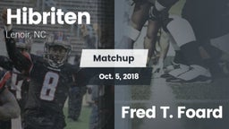 Matchup: Hibriten  vs. Fred T. Foard 2018
