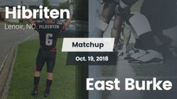 Matchup: Hibriten  vs. East Burke 2018