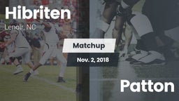 Matchup: Hibriten  vs. Patton 2018