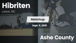 Matchup: Hibriten  vs. Ashe County 2019