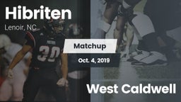 Matchup: Hibriten  vs. West Caldwell 2019