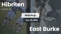 Matchup: Hibriten  vs. East Burke 2019