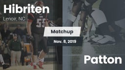 Matchup: Hibriten  vs. Patton 2019