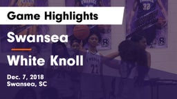 Swansea  vs White Knoll  Game Highlights - Dec. 7, 2018