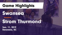 Swansea  vs Strom Thurmond  Game Highlights - Jan. 11, 2019