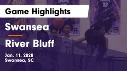 Swansea  vs River Bluff  Game Highlights - Jan. 11, 2020