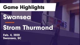 Swansea  vs Strom Thurmond  Game Highlights - Feb. 4, 2020
