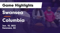 Swansea  vs Columbia  Game Highlights - Jan. 10, 2022