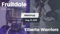 Matchup: Fruitdale High vs. Elberta Warriors 2018