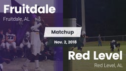 Matchup: Fruitdale High vs. Red Level  2018