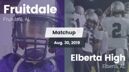 Matchup: Fruitdale High vs. Elberta High  2019