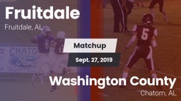 Matchup: Fruitdale High vs. Washington County  2019