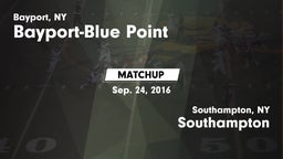 Matchup: Bayport-Blue Point vs. Southampton  2016